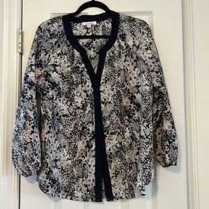 Calvin Klein Button Up Dress Blouse